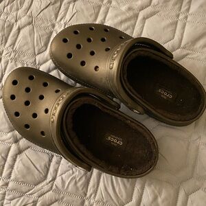Crocs Unisex-Adult Classic Lined Clog Sz 7W /5 M very good condition